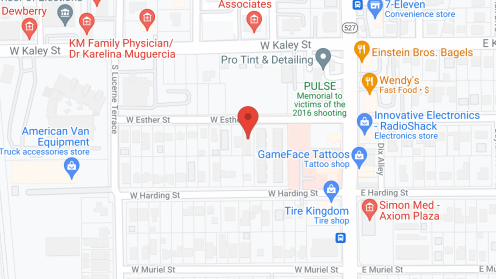 Map of the neighborhood around Ashton Palms