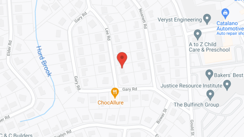 Map of the neighborhood around Vineyard Community Living - Needham