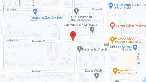 Map of the neighborhood around Loess Hills Estates