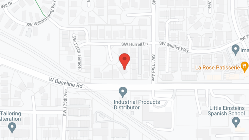 Map of the neighborhood around Silver Ridge