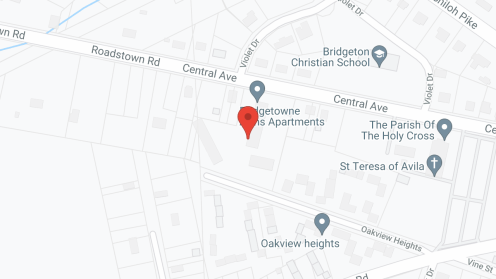 Map of the neighborhood around Bridgetowne Arms Apartments