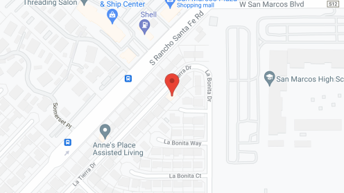 Map of the neighborhood around Sapphire Pacific - Lake San Marcos