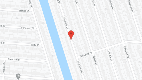 Map of the neighborhood around Academy House
