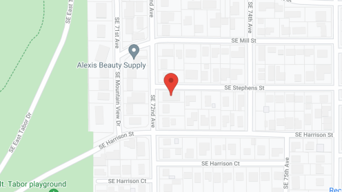 Map of the neighborhood around Mount Tabor Senior Villa II