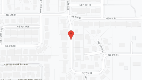 Map of the neighborhood around Hood View AFH