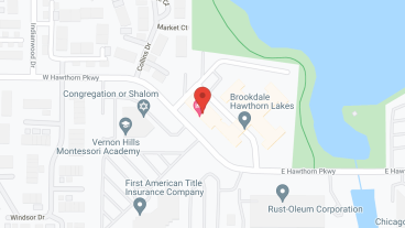 Brookdale Hawthorn Lakes in Vernon Hills Independent Living in google map