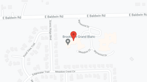 Map of the neighborhood around Brookdale Grand Blanc