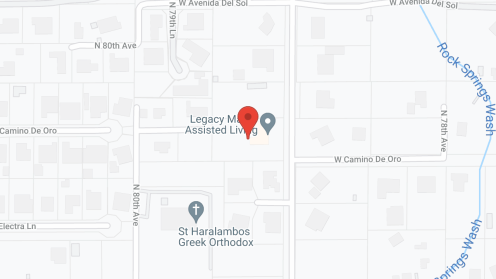 Map of the neighborhood around Legacy Manor Assisted Living