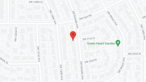 Map of the neighborhood around Christiana's