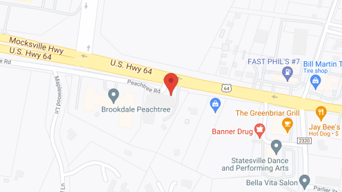Map of the neighborhood around Brookdale Peachtree MC