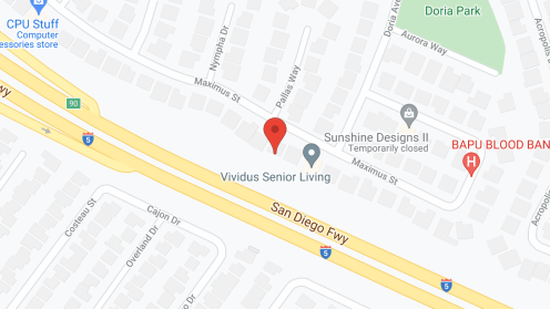 Map of the neighborhood around Vividus Senior Living