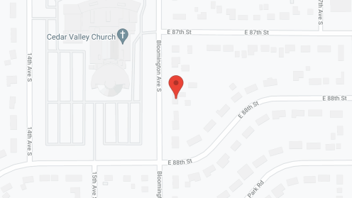 Map of the neighborhood around Nervana's Caring Hands