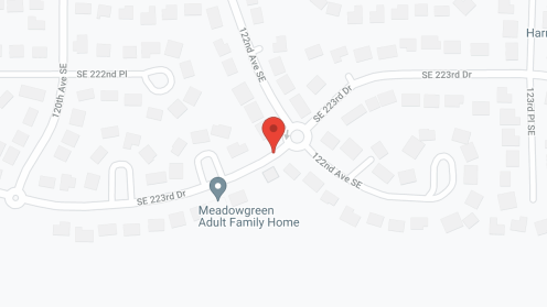 Map of the neighborhood around Meadowgreen AFH