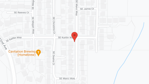 Map of the neighborhood around Miracle Heights