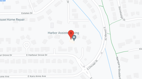 Map of the neighborhood around Harbor Assisted Living