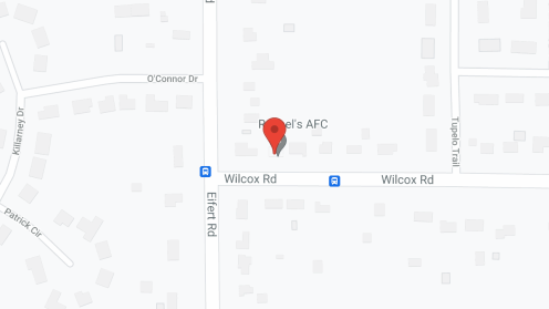 Map of the neighborhood around Rachel's AFC