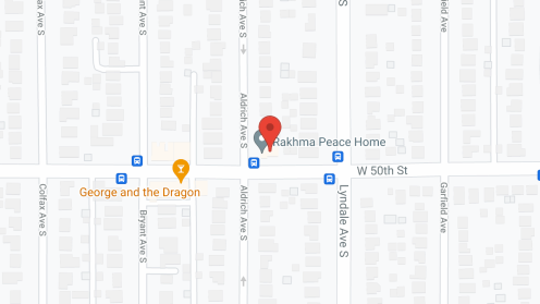 Map of the neighborhood around Rakhma- Peace