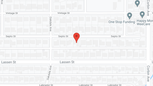 Map of the neighborhood around JJ Palms