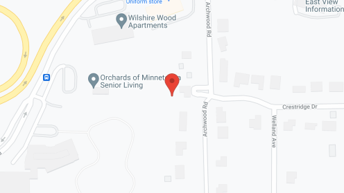 Map of the neighborhood around St. John Homes