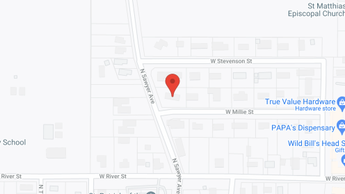 Map of the neighborhood around Grandma's House