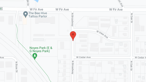 Map of the neighborhood around Colonial Village