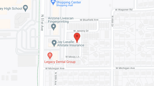 Map of the neighborhood around Beehive Homes of Arrowhead