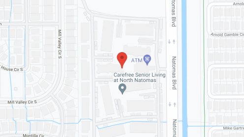 Map of the neighborhood around Carefree North Natomas
