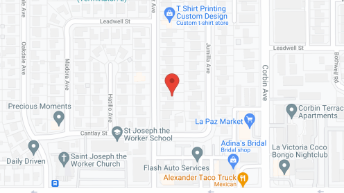 Map of the neighborhood around Quartz Garden