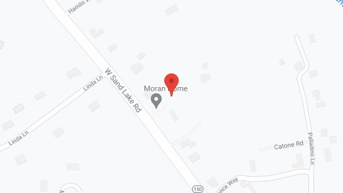 Map of the neighborhood around The Moran Home