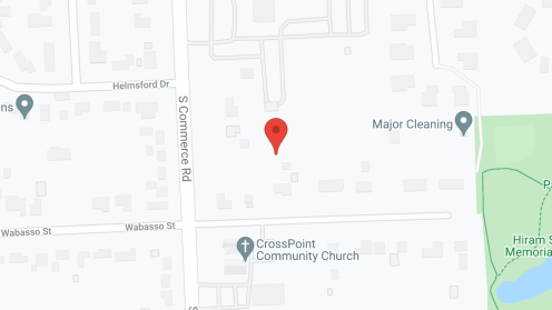 Map of the neighborhood around Rolling Hills Retirement Community