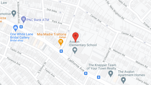 Map of the neighborhood around Mt. Assisi Place