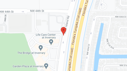 Map of the neighborhood around Garden Plaza at Inverrary