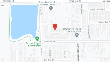 Hunters Creek Retirement in google map