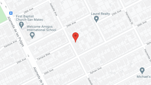 Map of the neighborhood around Chateau Sabelle