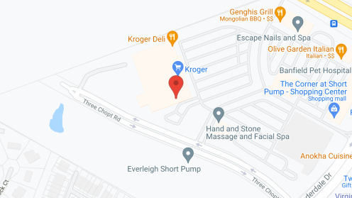 Map of the neighborhood around Everleigh Short Pump