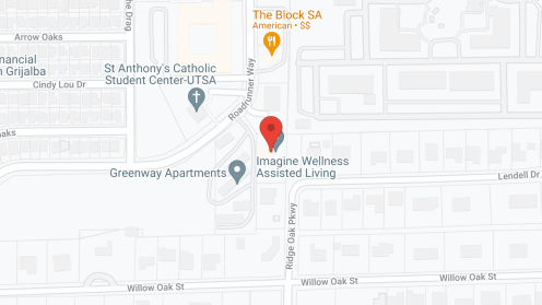 Map of the neighborhood around Imagine Wellness - Ridge Oak