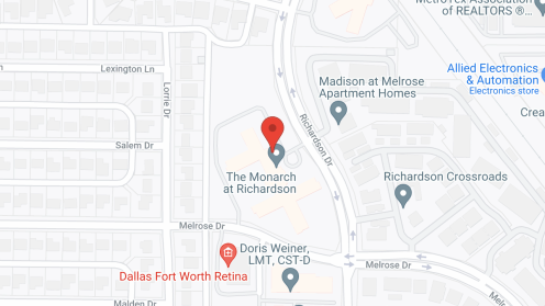 Map of the neighborhood around Monarch at Richardson