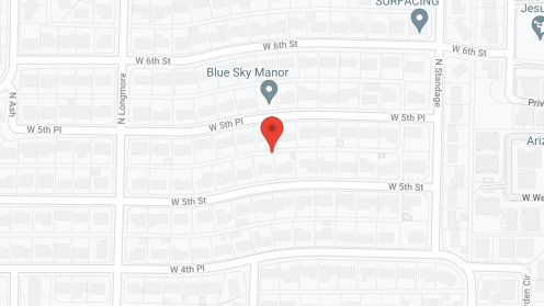 Map of the neighborhood around Blue Sky Manor, Inc