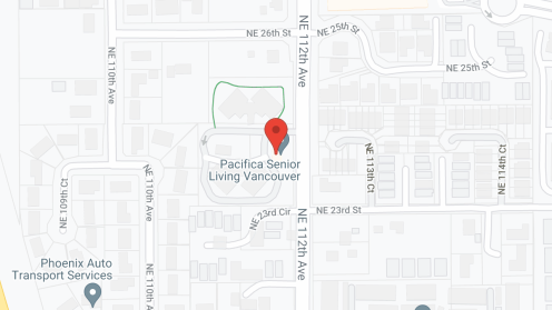 Map of the neighborhood around Pacifica Senior Living Vancouver