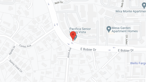 Map of the neighborhood around Pacifica Senior Living Vista
