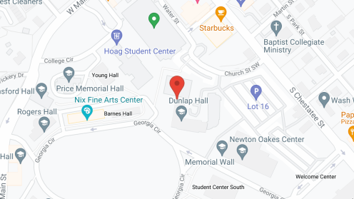 Map of the neighborhood around Dahlonega Assisted Living