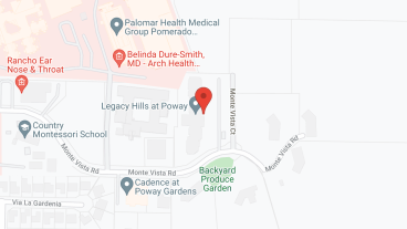 Legacy Hills at Poway in google map
