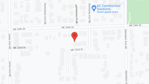 Map of the neighborhood around Mariana's AFH II