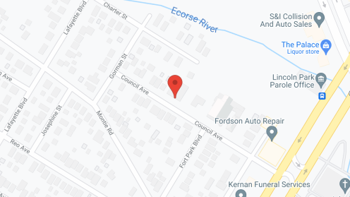 Map of the neighborhood around Harmony Care