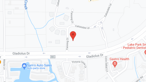 Map of the neighborhood around Amavida at Lakes Park