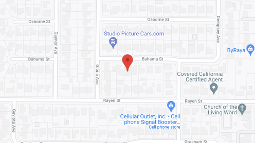 Map of the neighborhood around Angeles Assisted Living