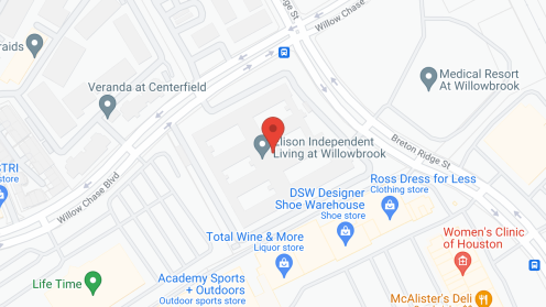 Map of the neighborhood around Elison Park Independent Living