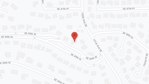 Map of the neighborhood around Bellevue Hilltop Christian AFH