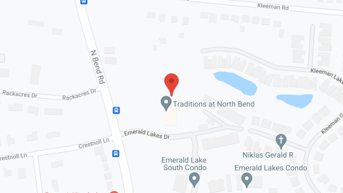 Map of the neighborhood around Traditions at North Bend