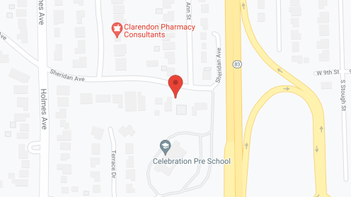 Map of the neighborhood around Golden Age Assisted Living